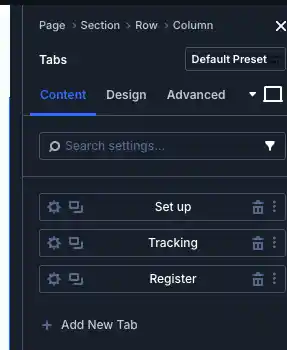 Saasflow Divi Website Tabs Content