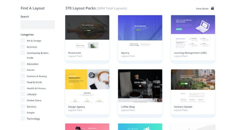 370 Divi Default Free Layout Packs
