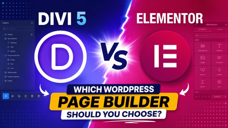 Divi 5 vs Elementor: Which WordPress Builder Should You Choose?