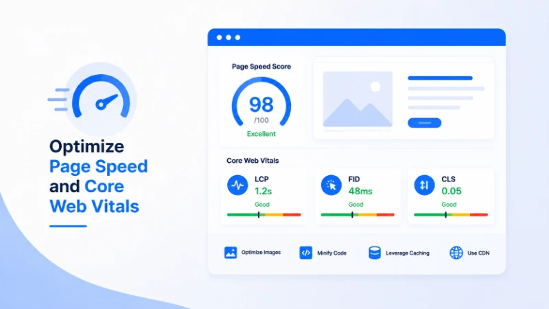 Optimize Page Speed and Core Web Vitals