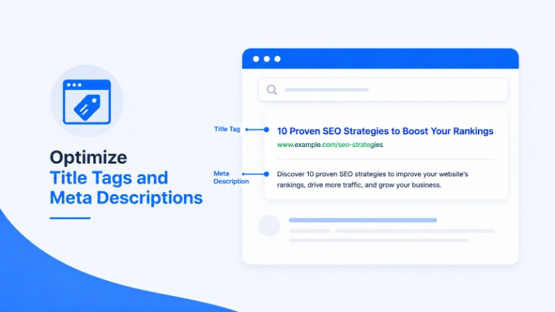 Optimize Title Tag and Meta Description