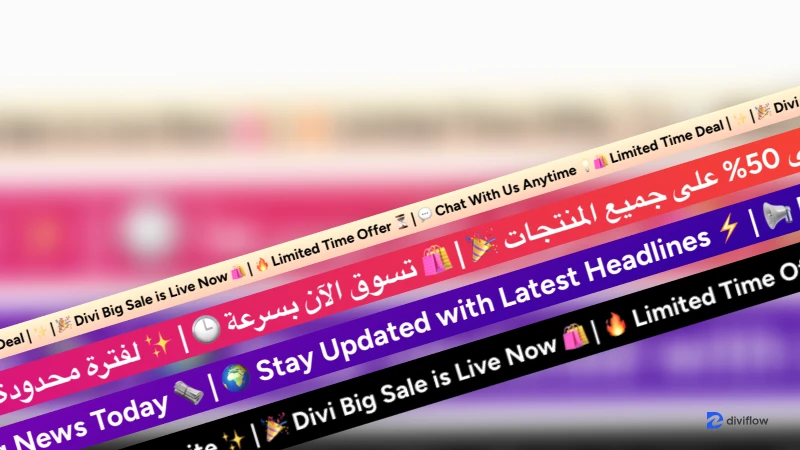 Ticker - Divi Text Scroll Extension